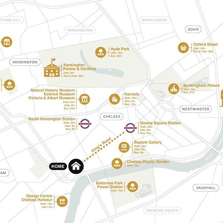 Kings Road Stylish Apartment In Chelsea Лондон Екстер'єр фото