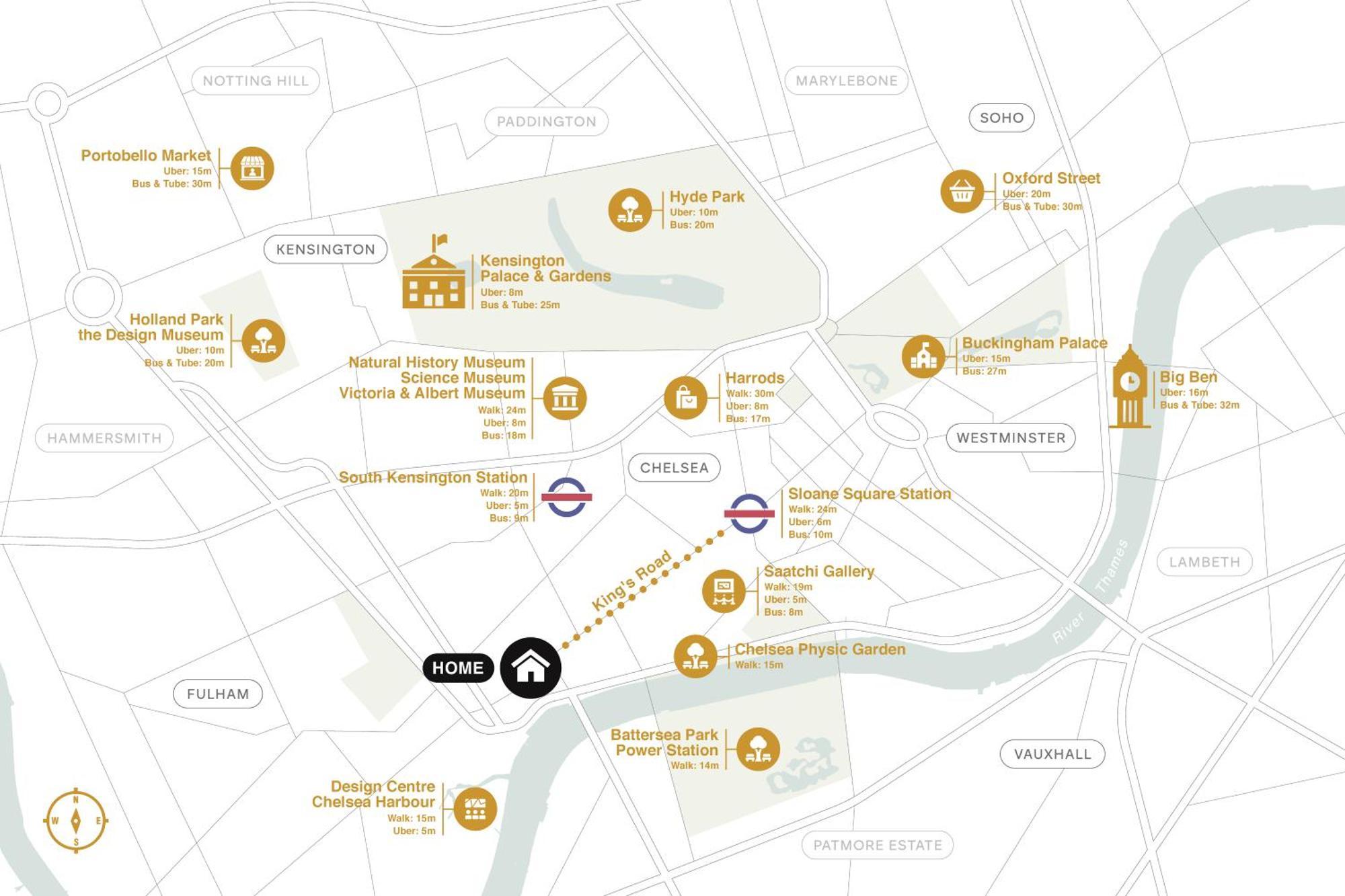Kings Road Stylish Apartment In Chelsea Лондон Екстер'єр фото